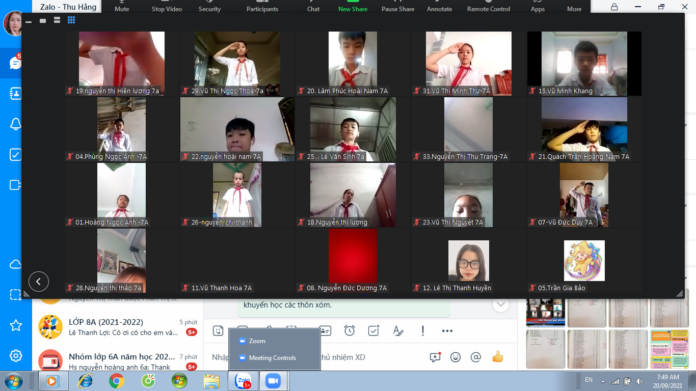 Lễ chào cơ đầu tuân của các em HS trường THCS Xuân Dương